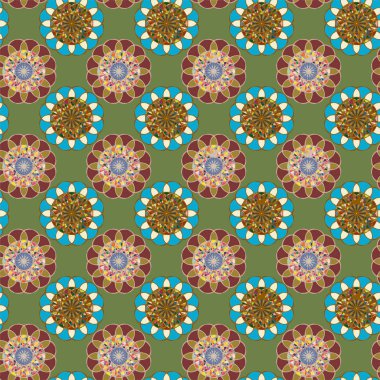  soyut çiçek geometrik Dikişsiz desen arka planı için