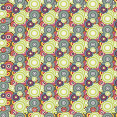 Soyut geometrik renkli seamless modeli daireler, arka plan ile