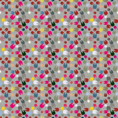 Çok renkli diş parlak Dikişsiz desen arka planı için.