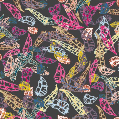 Tüyler, vektör çizim ile zemin 