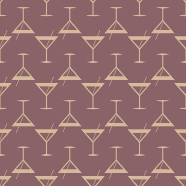 Tropik kokteyller renkli seamless modeli