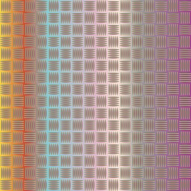 Oluklu Metal seamless modeli. Vektör çizim 