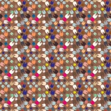 Çok renkli diş parlak Dikişsiz desen arka planı için.