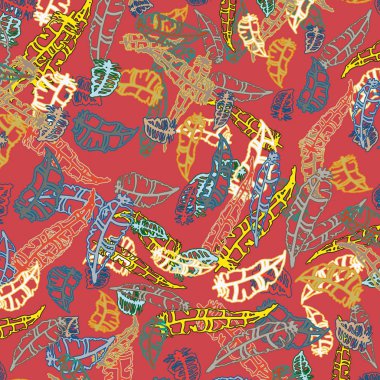 Tüyler, vektör çizim ile zemin 