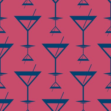 Tropik kokteyller renkli seamless modeli