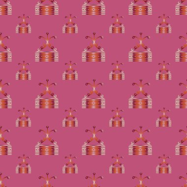 Altın seamless modeli, vektör çizim 