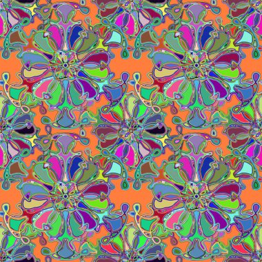 Soyut kaleydoskop renkli Dikişsiz desen arka planı için. 