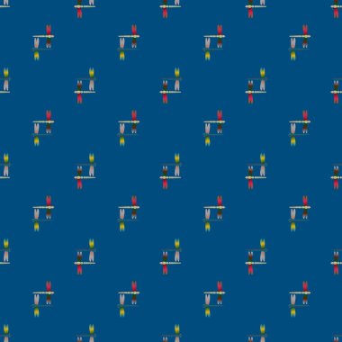 Dekoratif renkli seamless modeli yusufçuk, vektör çizim ile     