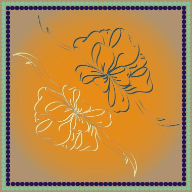 Set çekilmiş yay izole el renk arka plan üzerinde.