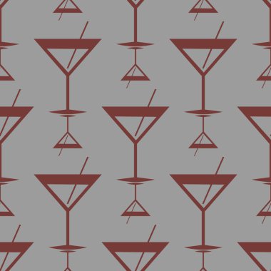 Tropik kokteyller renkli seamless modeli