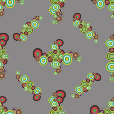 Soyut geometrik renkli seamless modeli daireler ile