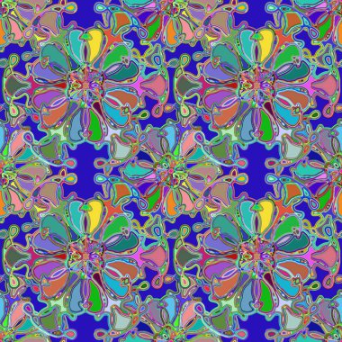 Soyut kaleydoskop renkli Dikişsiz desen arka planı için. 