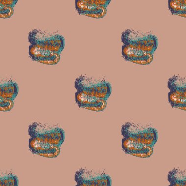 Bulutlar Dikişsiz desen şeklinde suluboya soyut leke.