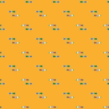 Dekoratif renkli seamless modeli yusufçuk, vektör çizim ile     