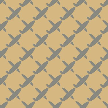 Uçakların, vektör çizim seamless modeli