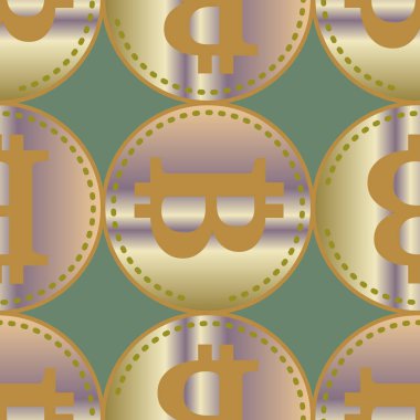 bitcoins parlak parlak pahalı sikkeleri ile Seamless modeli 