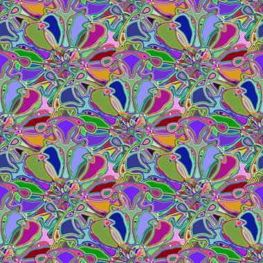 Soyut kaleydoskop renkli Dikişsiz desen arka planı için. 