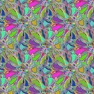 Soyut kaleydoskop renkli Dikişsiz desen arka planı için. 