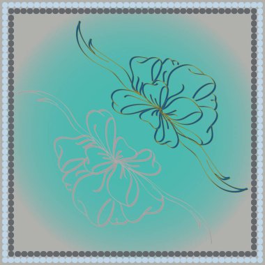 Set çekilmiş yay izole el renk arka plan üzerinde.