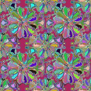 Soyut kaleydoskop renkli Dikişsiz desen arka planı için. 