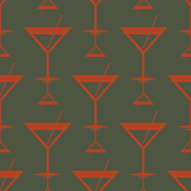 Tropik kokteyller renkli seamless modeli