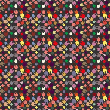 Çok renkli diş parlak Dikişsiz desen arka planı için.