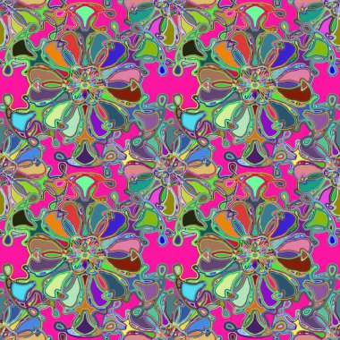 Soyut kaleydoskop renkli Dikişsiz desen arka planı için. 