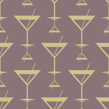 Tropik kokteyller renkli seamless modeli