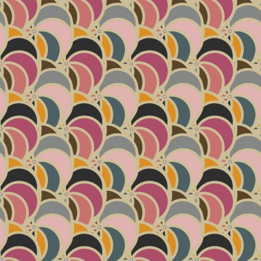 soyut geometrik renk desenli vektör çizimi