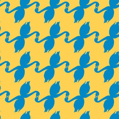 Kuğu renkli parlak seamless modeli