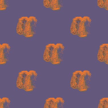 Bulutlar Dikişsiz desen şeklinde suluboya soyut leke.