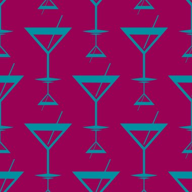 Tropik kokteyller renkli seamless modeli