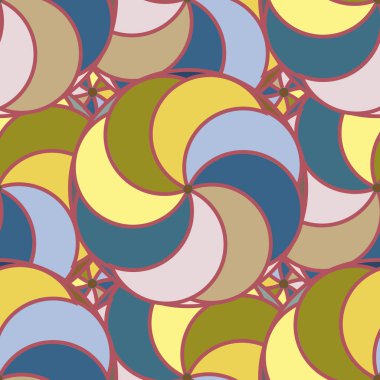 soyut geometrik renk desenli vektör çizimi