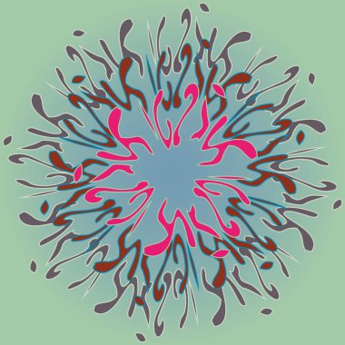 Yeni simetrik soyut mandala. Duvar kağıdı, desen dolgularını, web sayfaları, yüzey dokuları için dekoratif nesne-ebilmek var olmak kullanılmış.