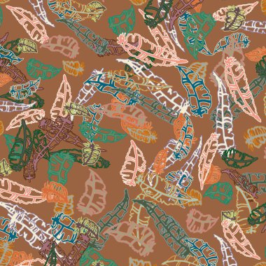 Tüyler, vektör çizim ile zemin 