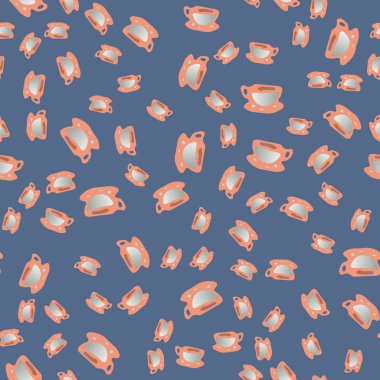 Kahve ya da çay Dikişsiz desen bardak.