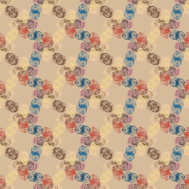 Soyut geometrik renkli seamless modeli, arka plan