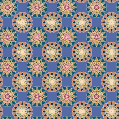  soyut çiçek geometrik Dikişsiz desen arka planı için