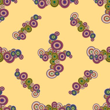 Soyut geometrik renkli seamless modeli daireler ile