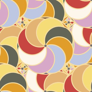 soyut geometrik renk desenli vektör çizimi