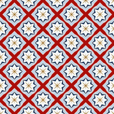 Soyut geometrik desenli çiçek öğeleri renkli kesintisiz arka planı için. 