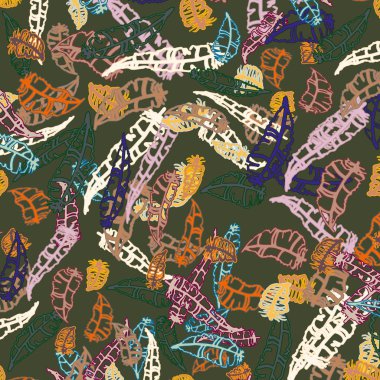 Tüyler, vektör çizim ile zemin 