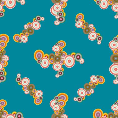 Soyut geometrik renkli seamless modeli daireler ile