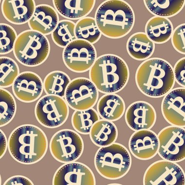 bitcoins parlak parlak pahalı sikkeleri ile Seamless modeli 