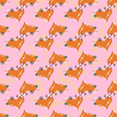 Soyut kalpler Dikişsiz desen arka planı için. 