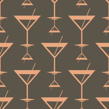 Tropik kokteyller renkli seamless modeli