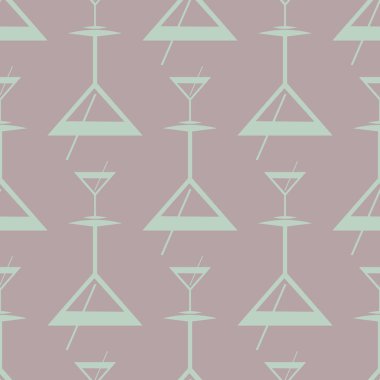 Tropik kokteyller renkli seamless modeli