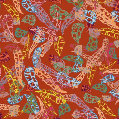 Tüyler, vektör çizim ile zemin 