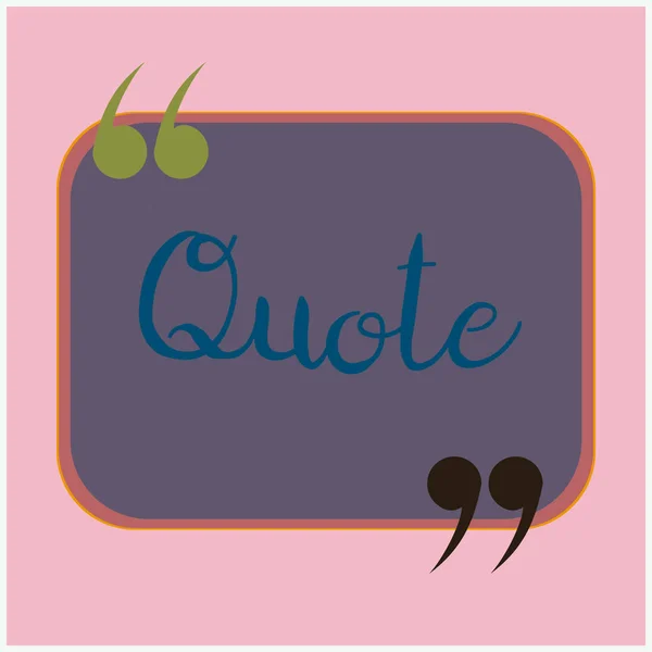 Quote Web Element Magazine Site — Stock Vector