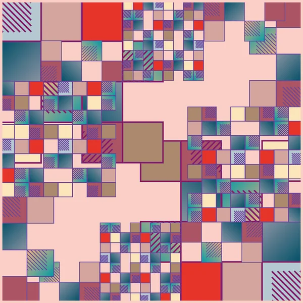 Abstrakcyjny Geometryczny Bezszwowy Wzór Geometryczny — Wektor stockowy